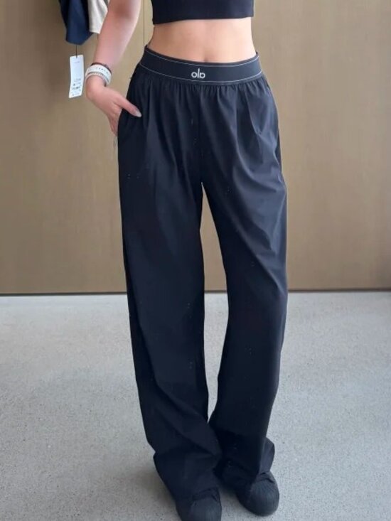 ALO Yoga Pants - Alo Yoga Black Suit Up Trouser🖤Minimalist Luxury Style🔥NWT(Regular 30" Inseam)